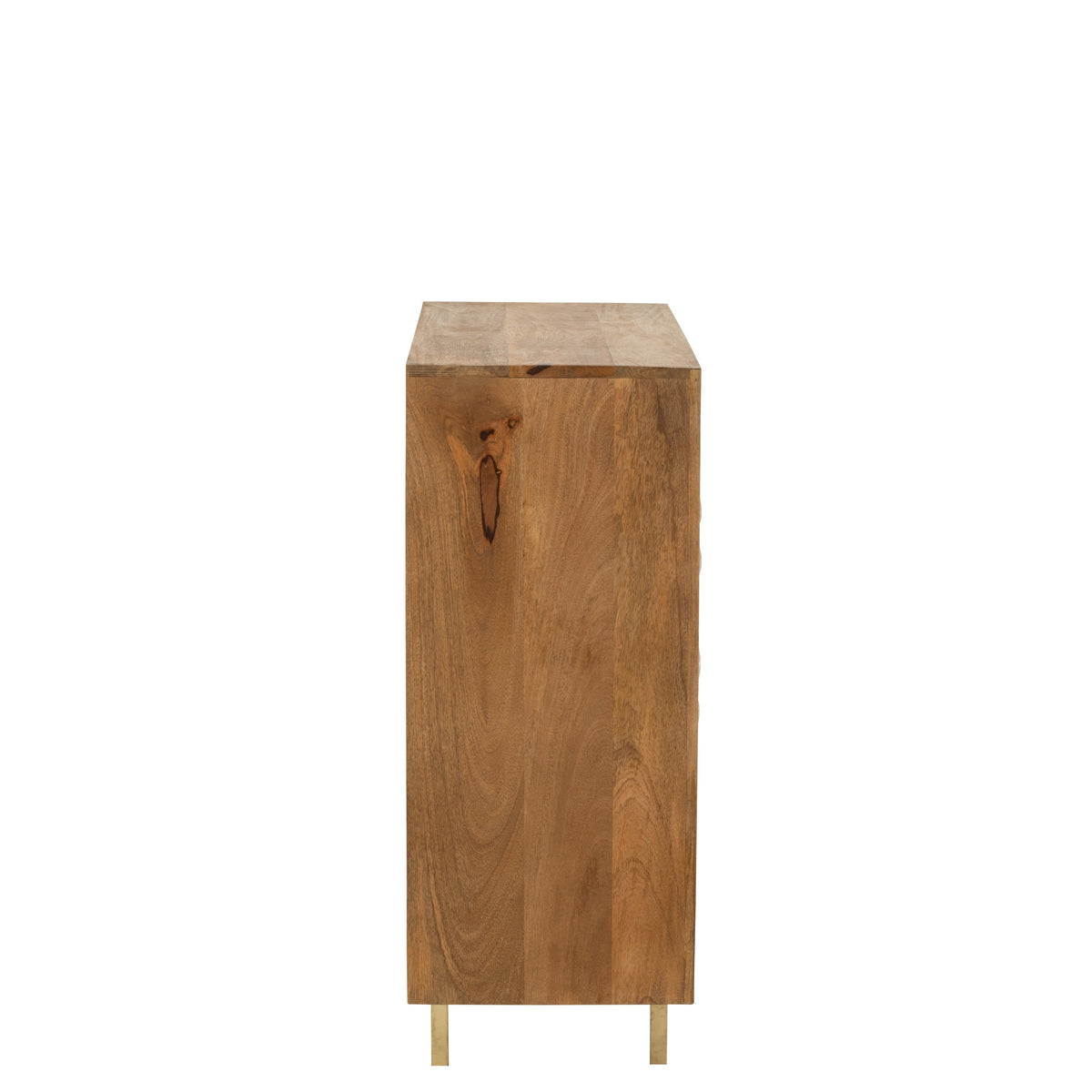 Meuble Nino Métal/Bois de manguier Naturel/Or J-Line
