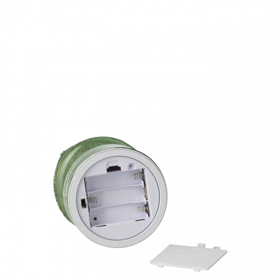 Sapin de Noël LED Tournant en Verre Vert Lot de 2 J-Line
