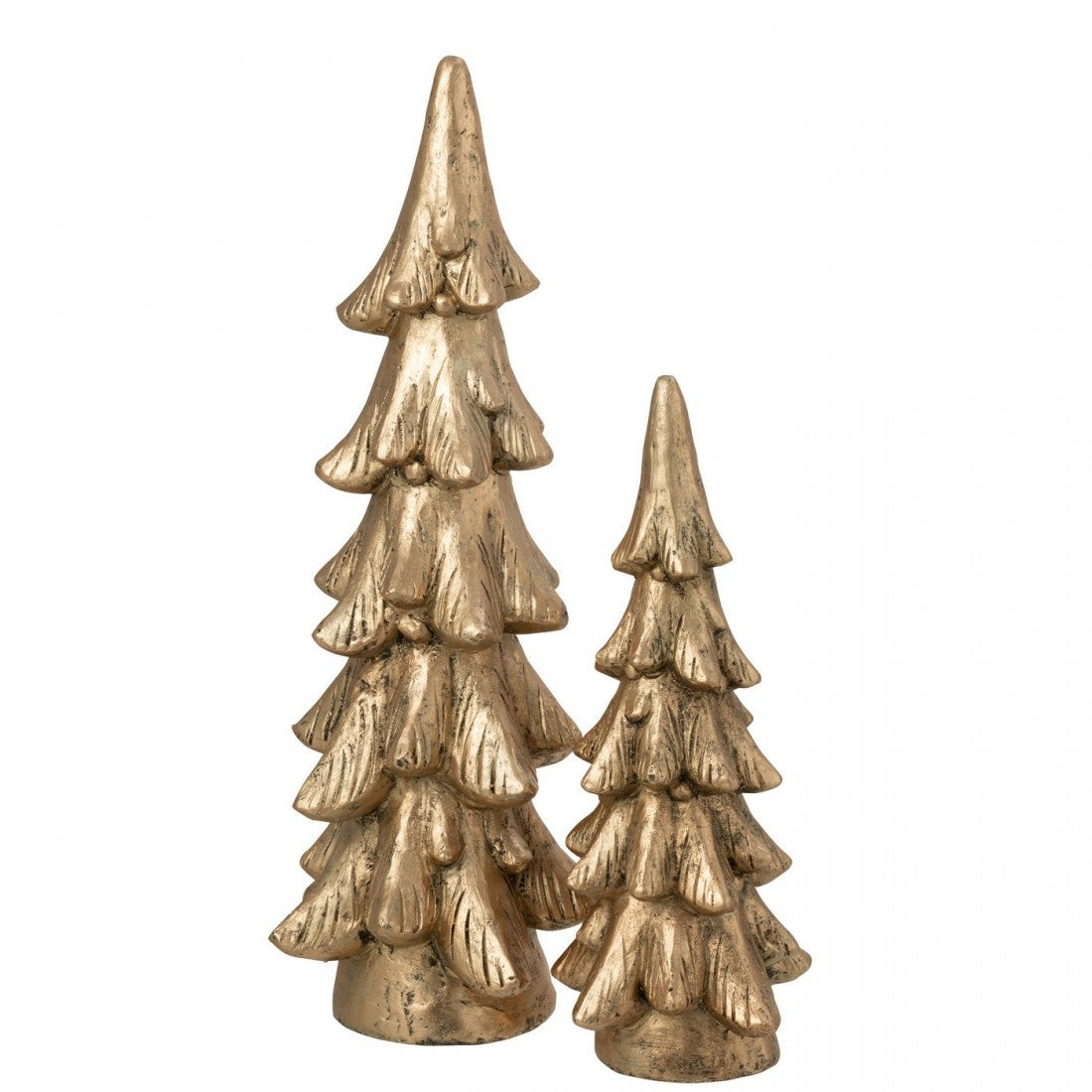 Sapin de Noël Rond Base Magnésium Couleur Or H74cm Large J-Line
