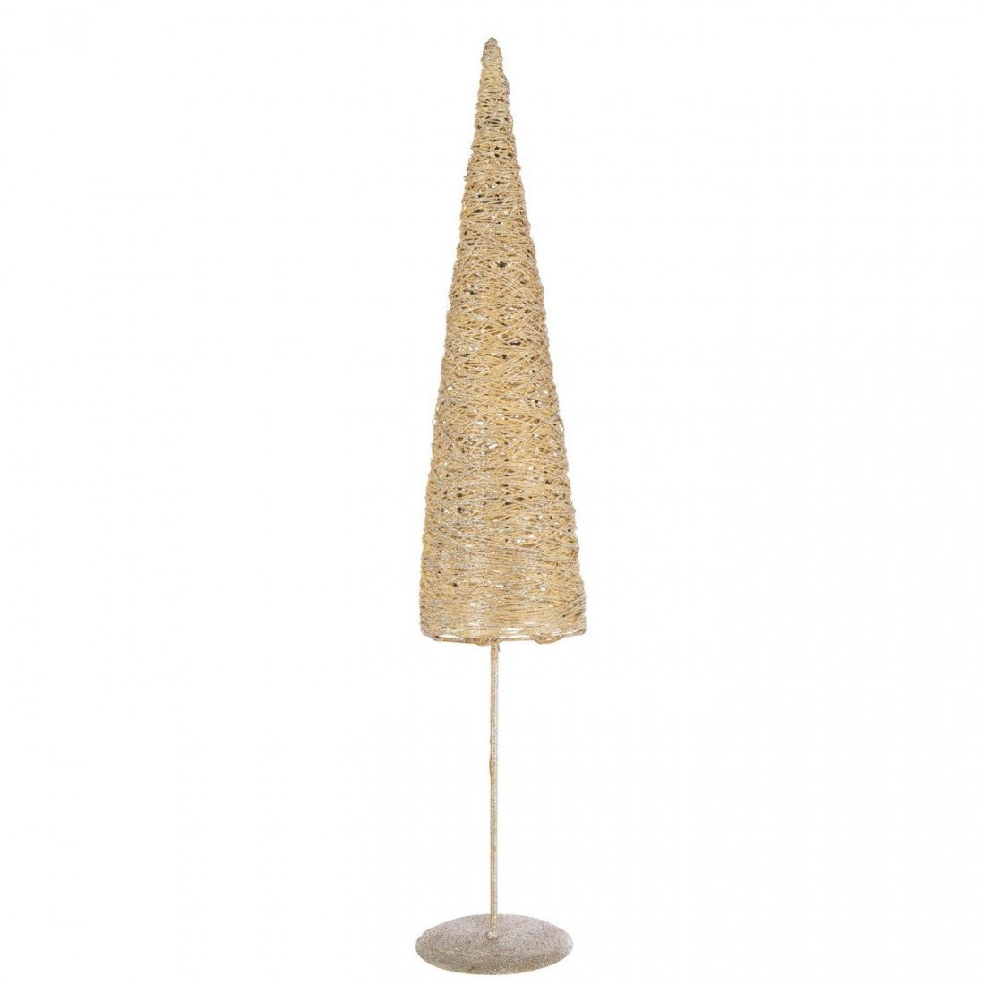 Sapin de Noël Sur Pied Métal/Papier Couleur Or Lot de 2 J-Line