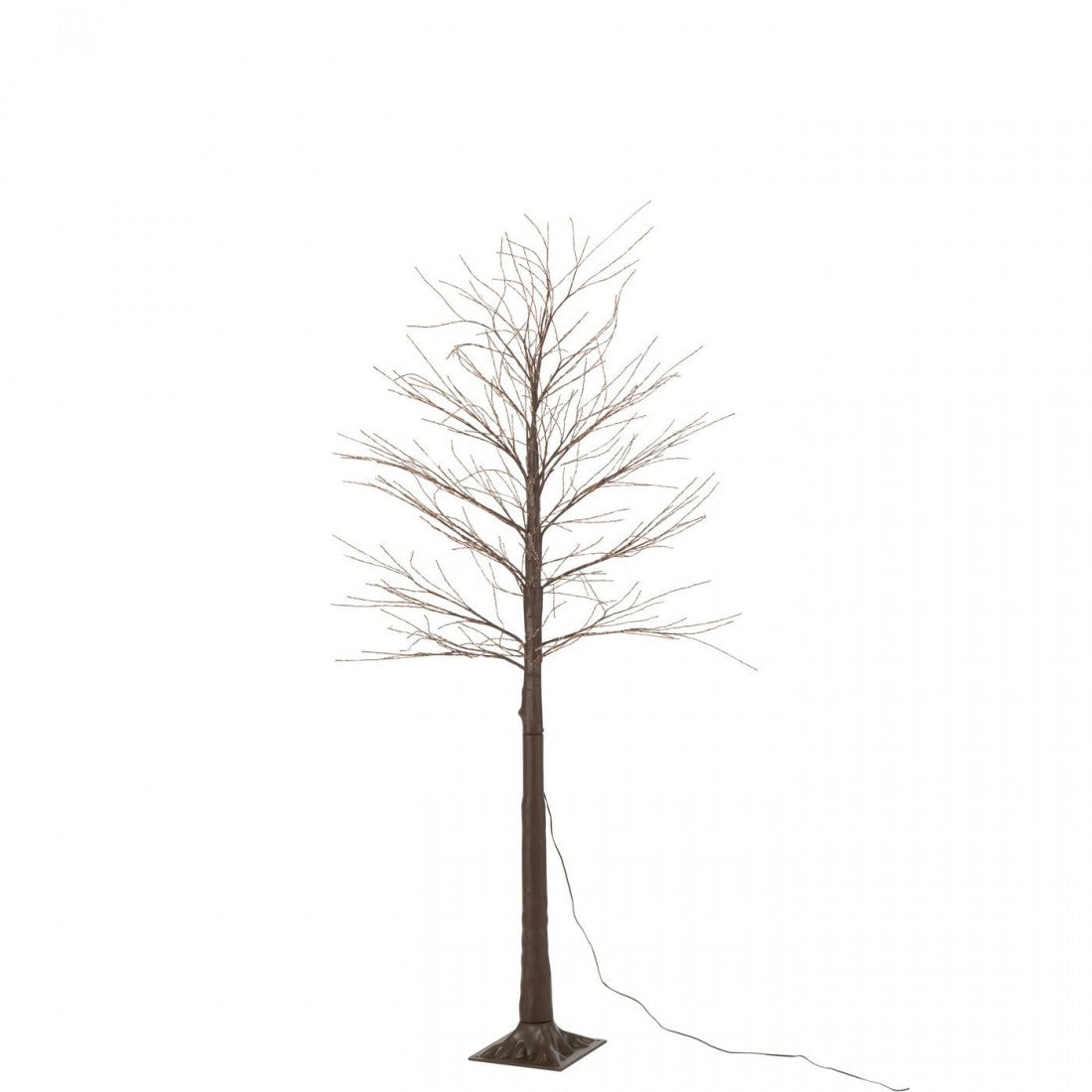 Arbre 2000 LED Plastique Marron Moyen H180cm J-Line