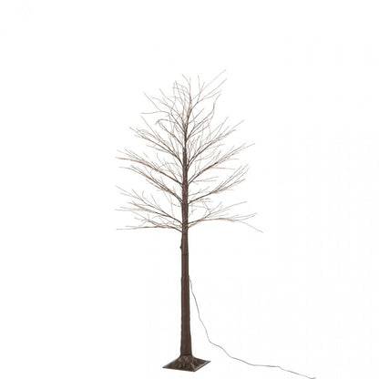 Arbre 2000 LED Plastique Marron Moyen H180cm J-Line