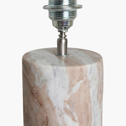 Pied de lampe Fantasy Marbre Brun Rond Matières premières