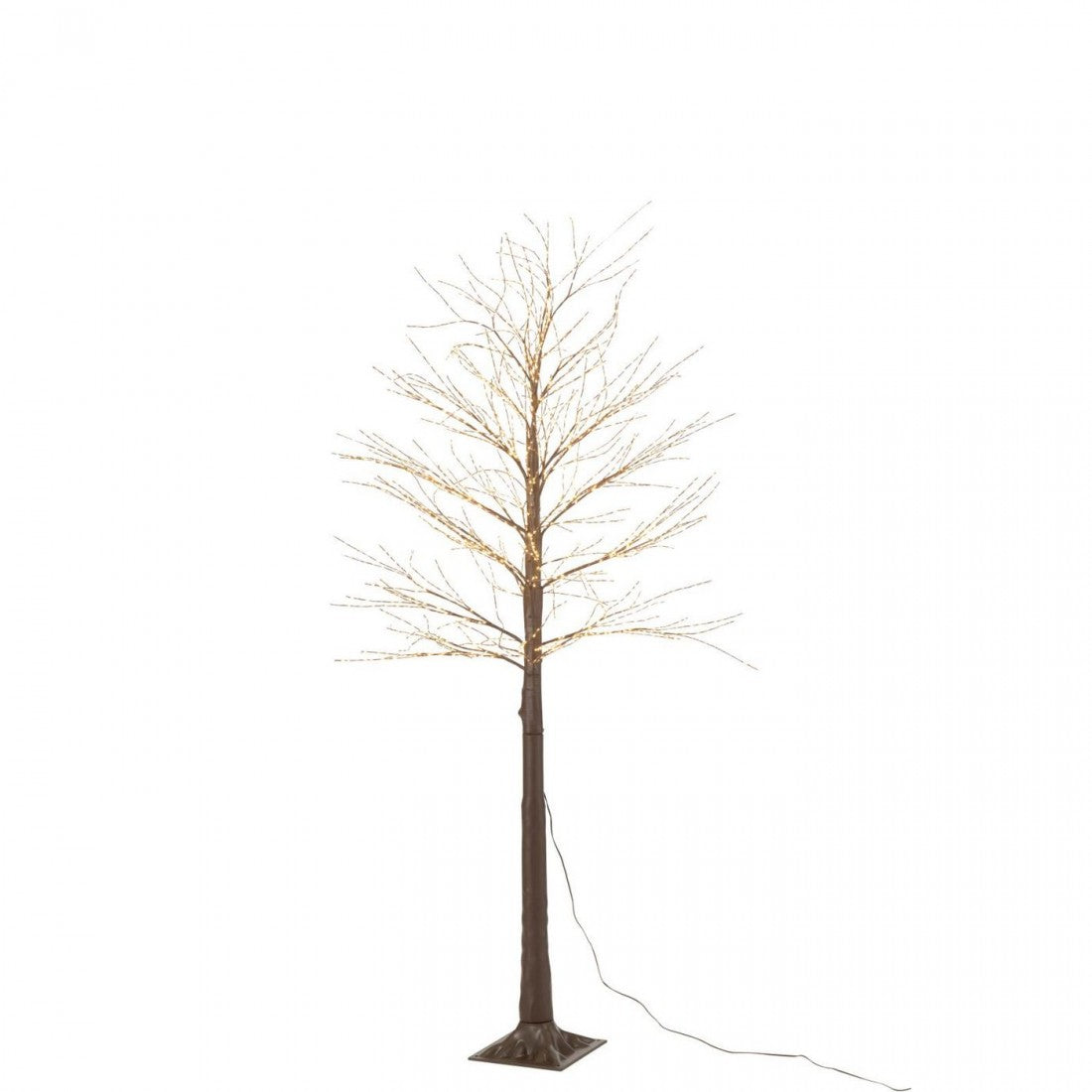 Arbre 2000 LED Plastique Marron Moyen H180cm J-Line