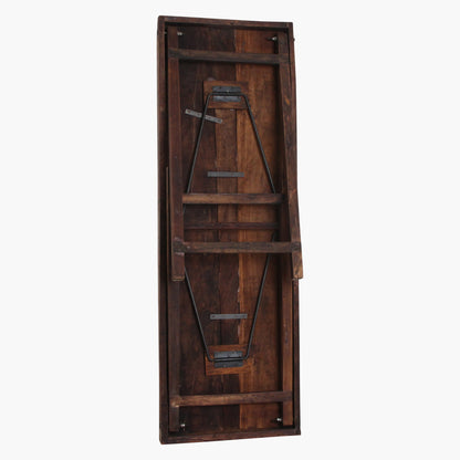 Table de marché en bois marron, pliable Raw Materials