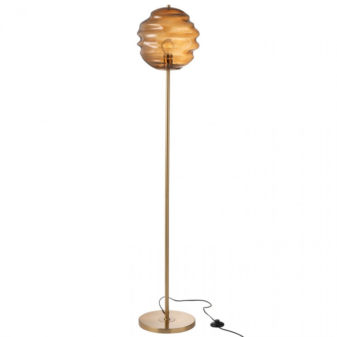 Lampadaire Verre Marron H156cm J-Line