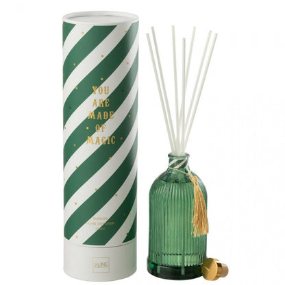 Diffuseur de parfum Magic Huile parfumée Blanc/Vert foncé Large 500ml J-Line
