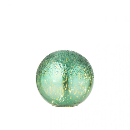 Boule LED Verre Craquelé Vert Lot de 2 J-Line