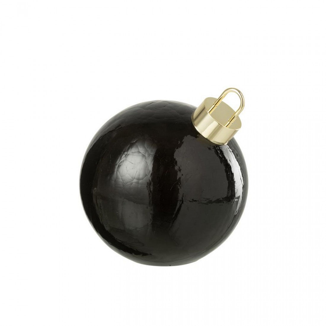 Boule de Noël LED Verre Noir Lot de 3 J-Line