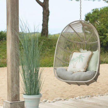 Chaise suspendue Egga Métal/Corde Beige J-Line