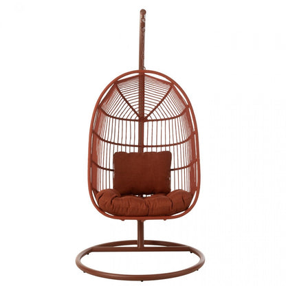 Chaise suspendue Egga Métal/Corde Rouge J-Line