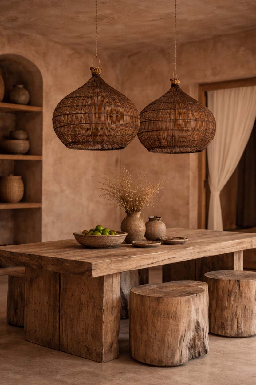 La suspension Desert Gourd Noyer foncé Medium Bazar Bizarre