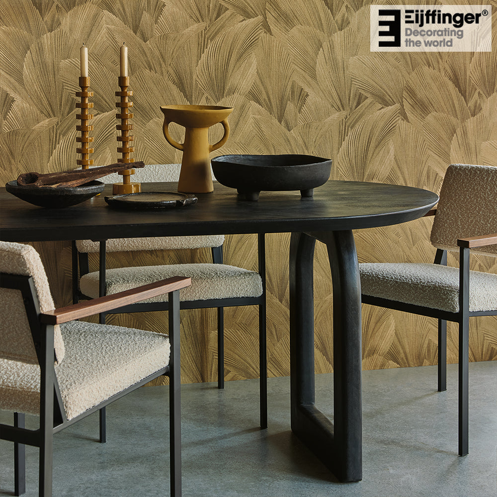 Table à manger Bullnose Mix Noir 200cm Raw Materials
