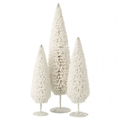 Sapin de Noël Bonnet Blanc Lot de 3 J-Line
