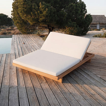 Le lit de plage double blanc naturel Bazar Bizar