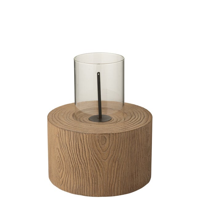 Brasero Trunk Rond Magnésium Marron Large J-Line