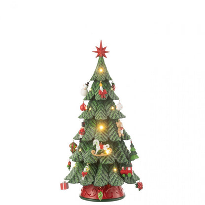 Sapin de Noël Ornements LED Résine Mix Petit H51,5cm J-Line