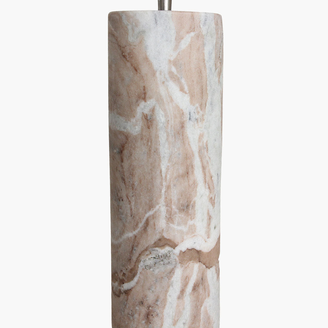 Pied de lampe Fantasy Marbre Brun Rond Matières premières