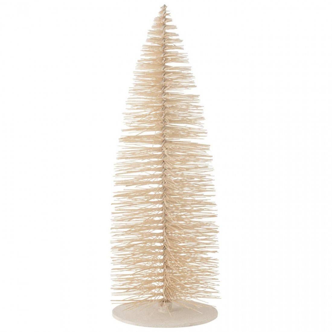 Sapin de Noël décoratif à paillettes en bois blanc extra large H140 cm J-line