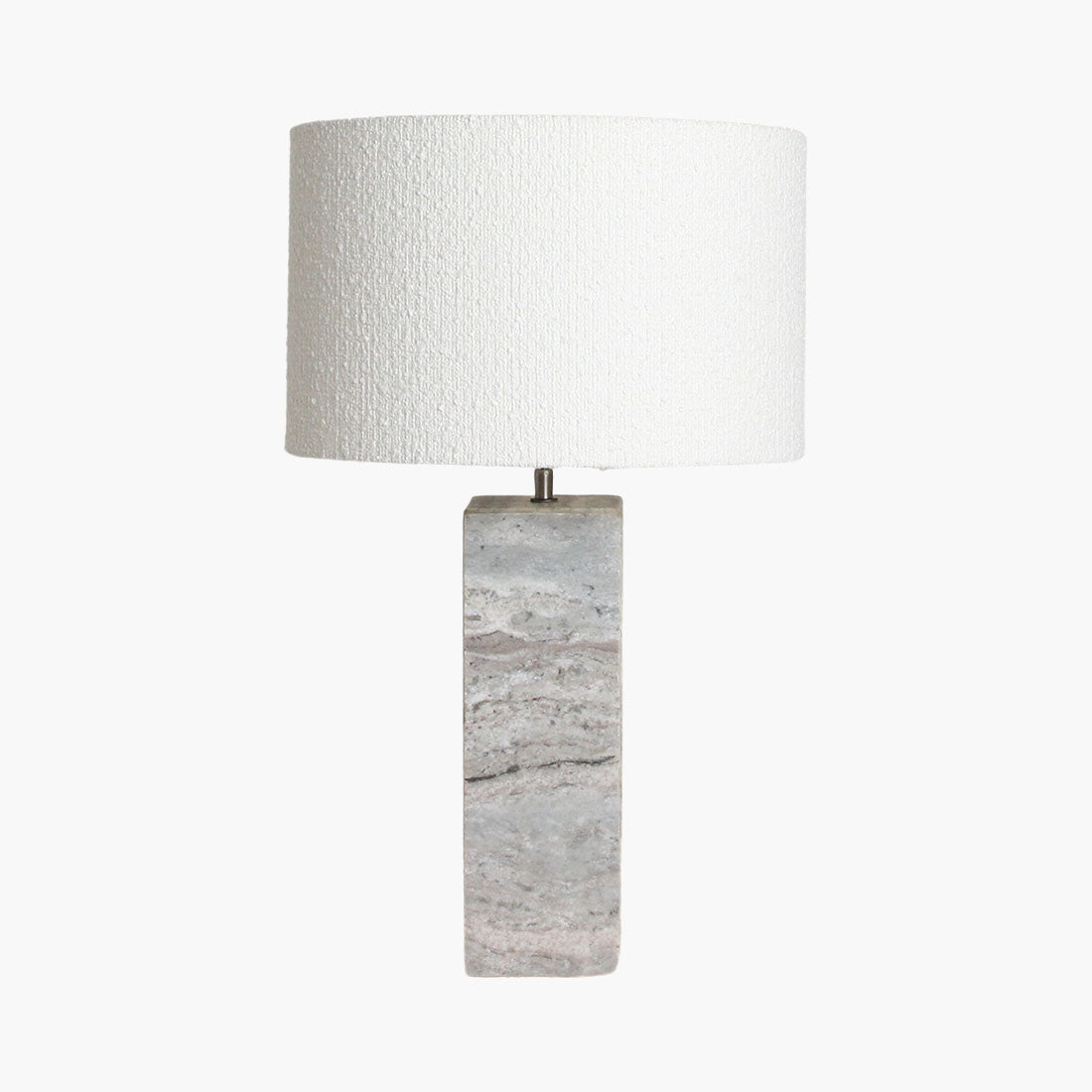 Pied de lampe Fantasy Marbre Brun Carré Raw Materials