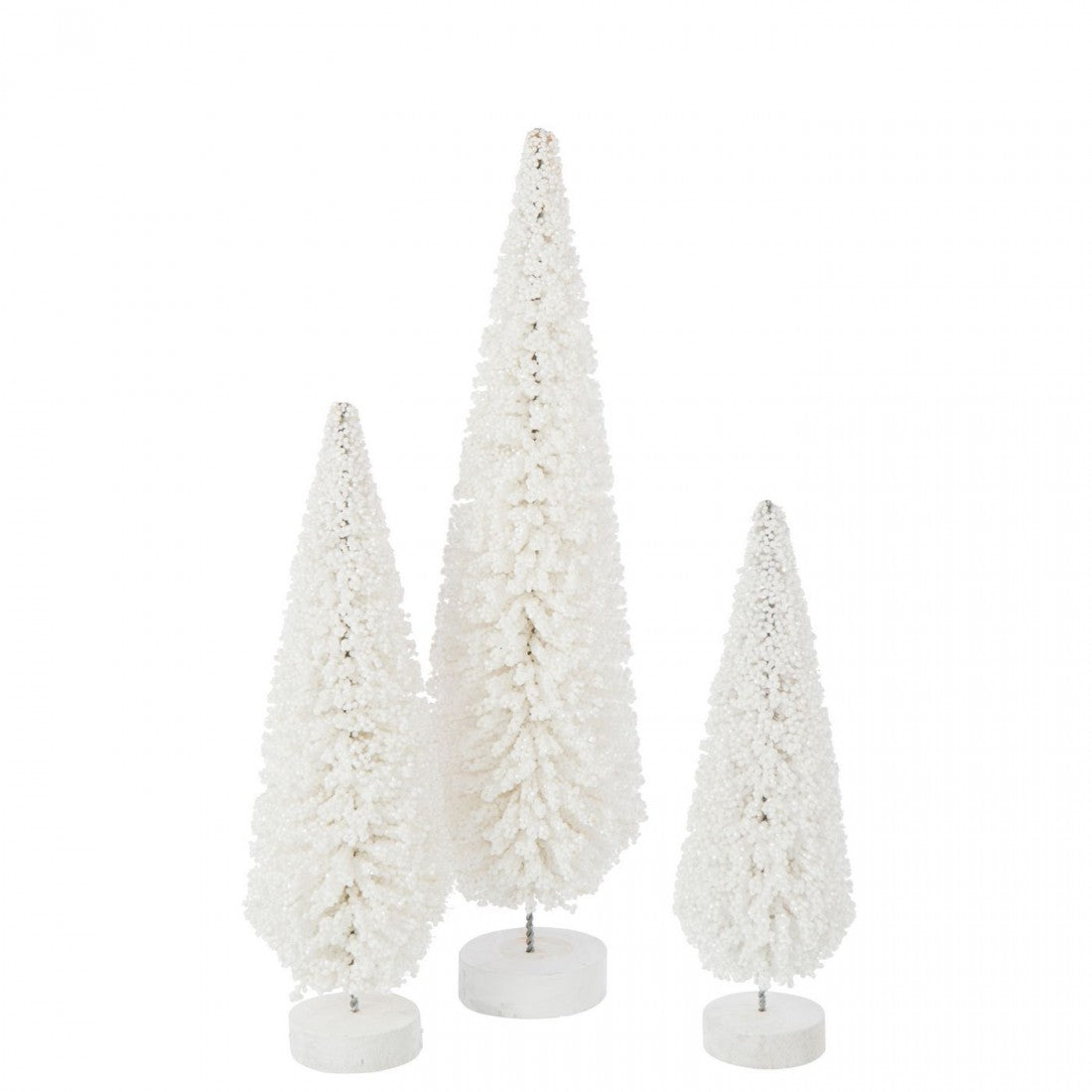 Sapin de Noël Bonnet Blanc Lot de 3 J-Line