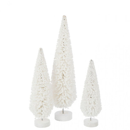 Sapin de Noël Bonnet Blanc Lot de 3 J-Line