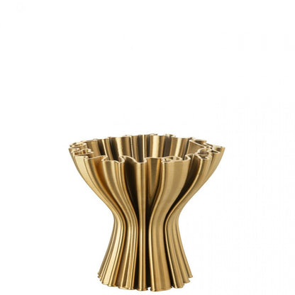 Vase 3D Imprimé Irrégulier Porcelaine Couleur Or J-Line