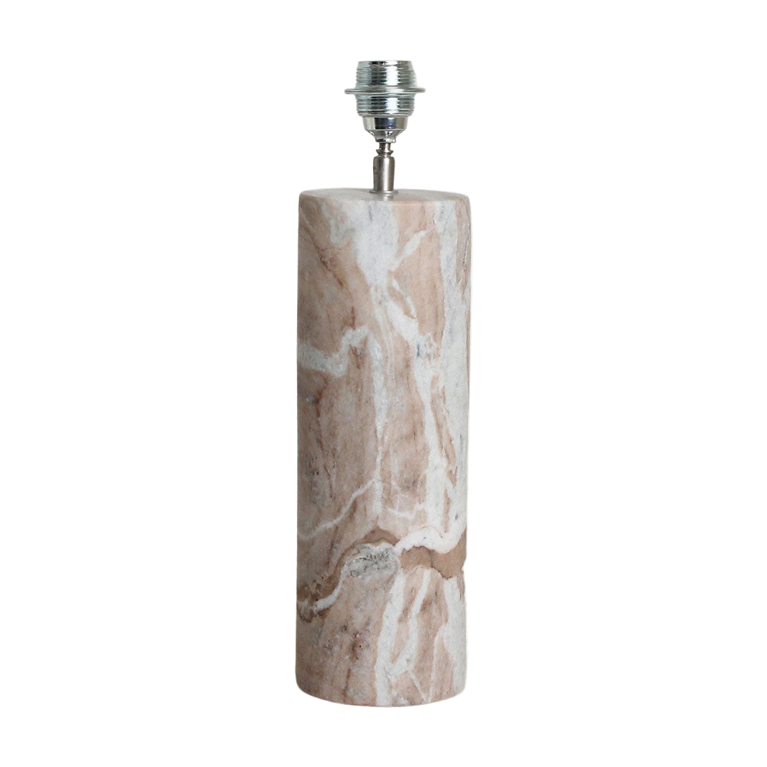 Pied de lampe Fantasy Marbre Brun Rond Matières premières