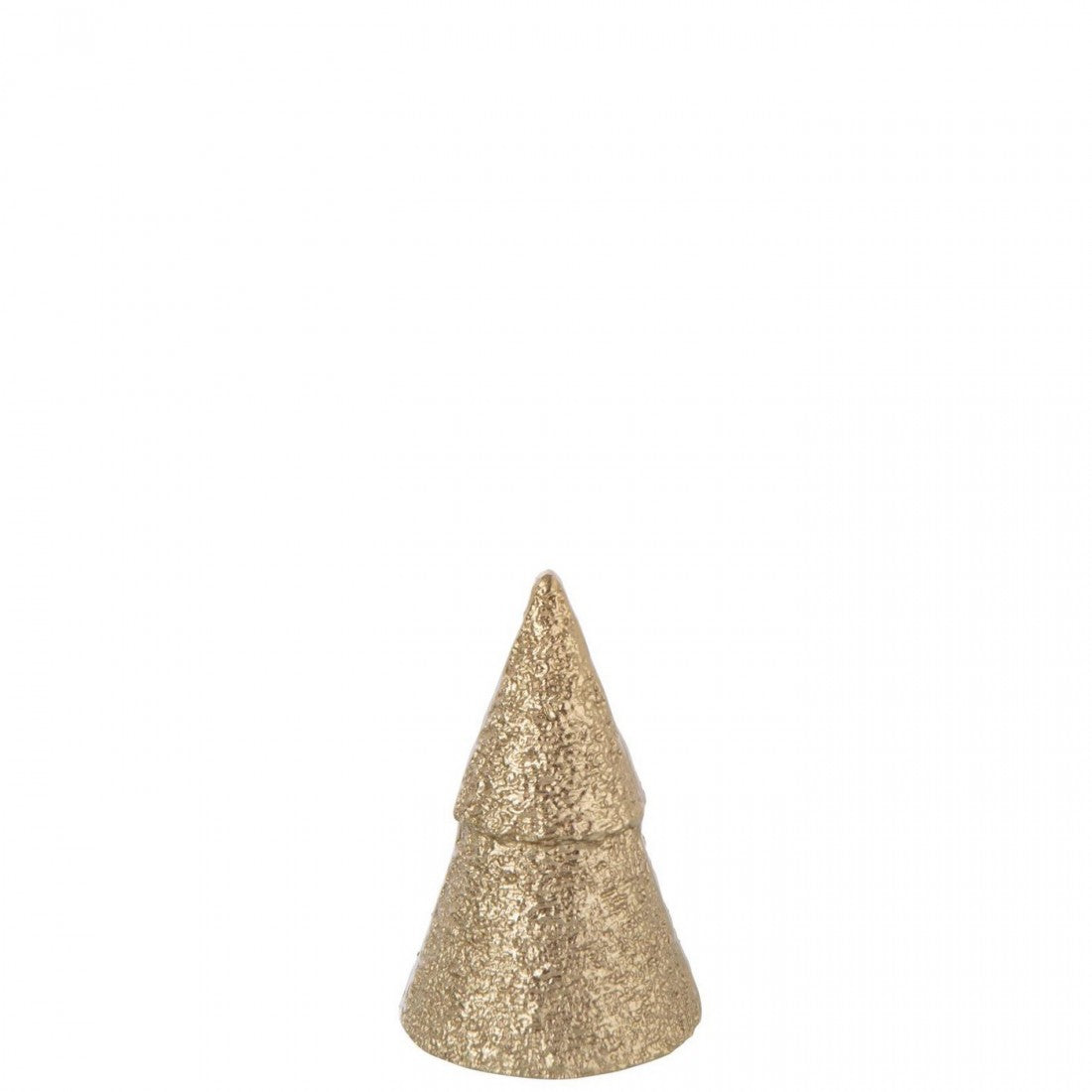 Sapin de Noël en aluminium couleur or, lot de 2 J-Line