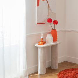 Console Marbre Blanc Cassé J-Line