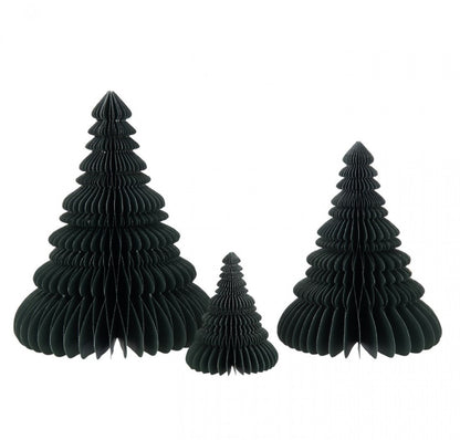 Sapin de Noël Pliable en Papier Vert Lot de 2 J-Line