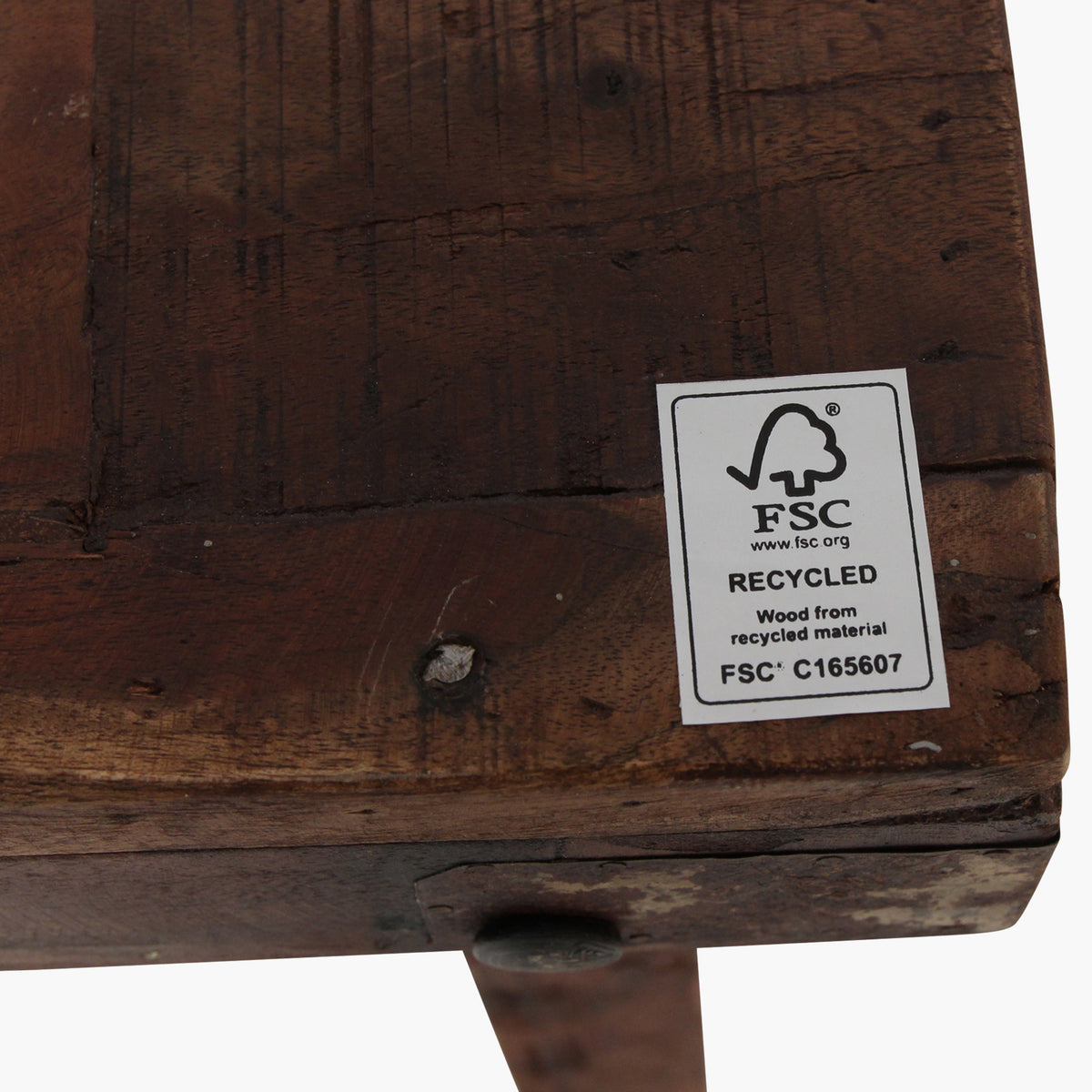 Table de marché en bois marron, pliable Raw Materials