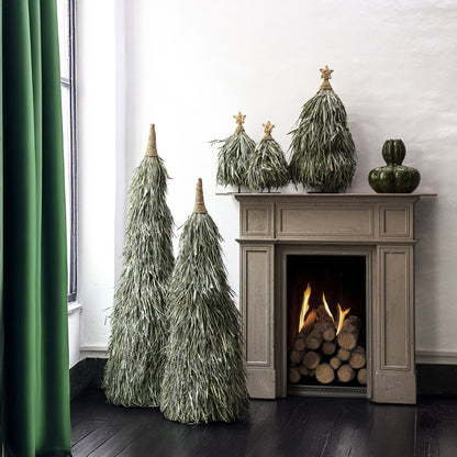 Elghanni Green Grass Statue de sapin de Noël Petit Vert 120cm PTMD