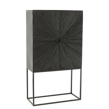 Meuble à linge Shanil Bois/Fer Noir J-Line