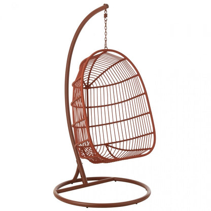 Chaise suspendue Egga Métal/Corde Rouge J-Line