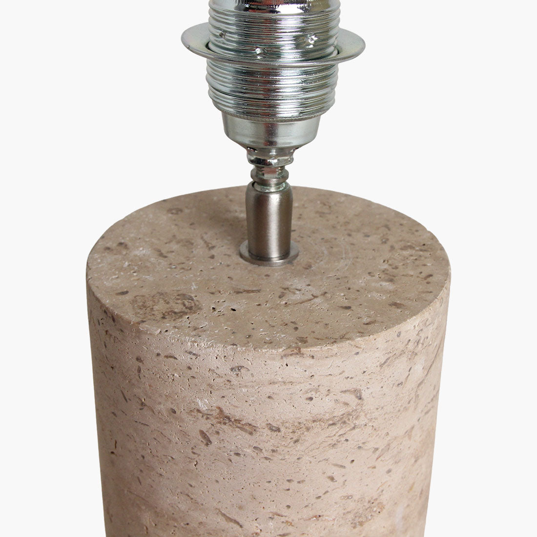 Pied de lampe en travertin rond Raw Materials