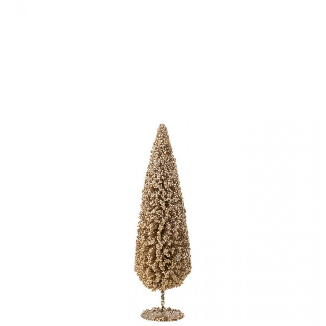 Sapin de Noël Bonnet couleur champagne Lot de 3 J-Line