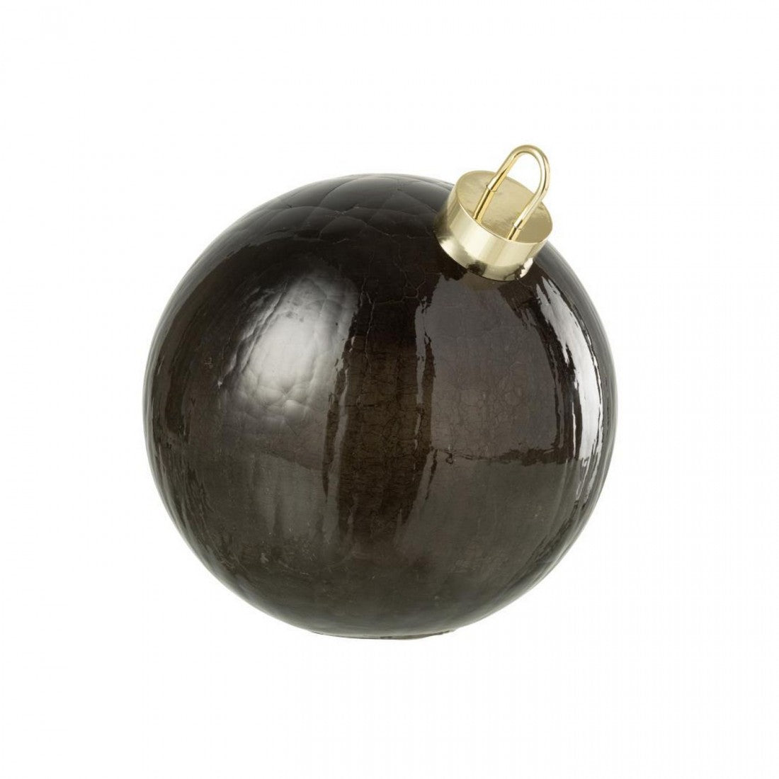 Boule de Noël LED Verre Noir Lot de 3 J-Line