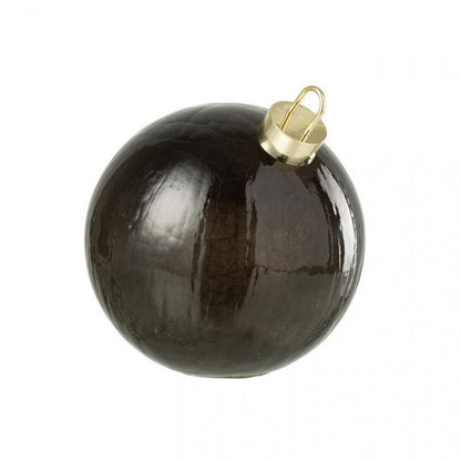Boule de Noël LED Verre Noir Lot de 3 J-Line