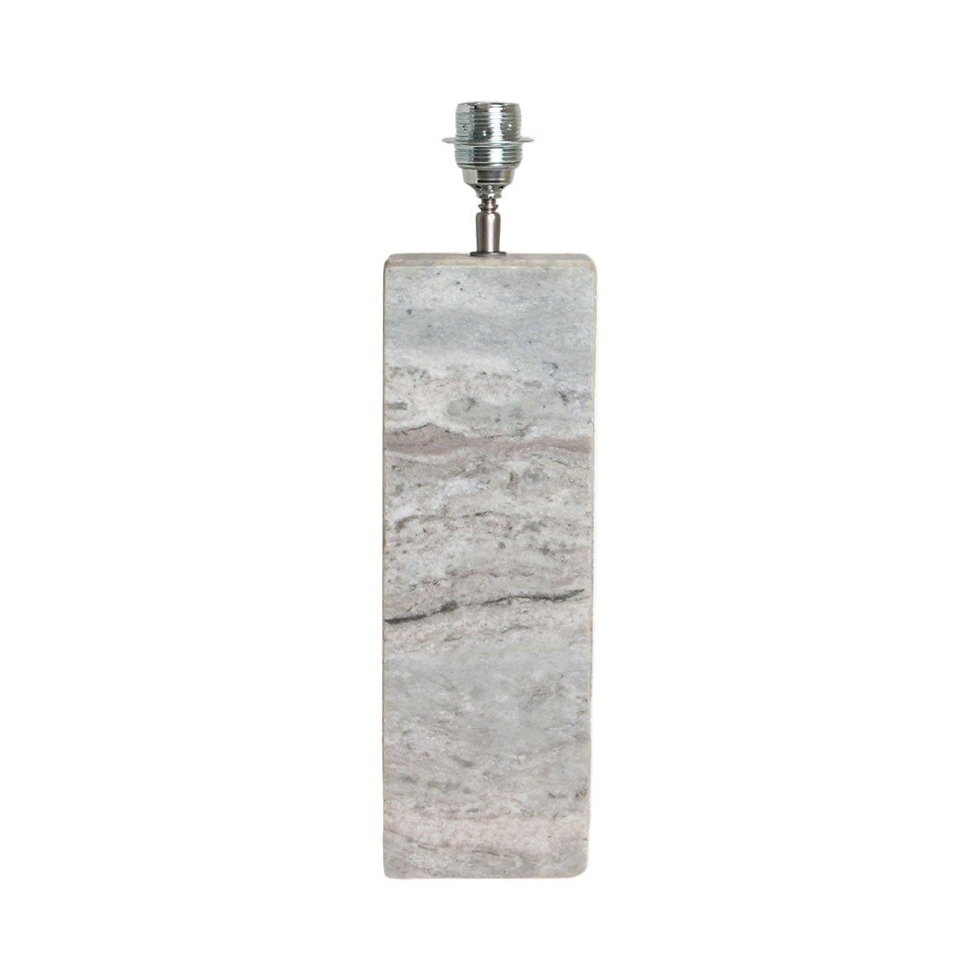 Pied de lampe Fantasy Marbre Brun Carré Raw Materials