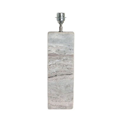 Pied de lampe Fantasy Marbre Brun Carré Raw Materials