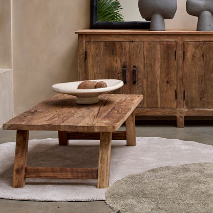 Table basse rectangulaire Farmwood en matériaux bruts