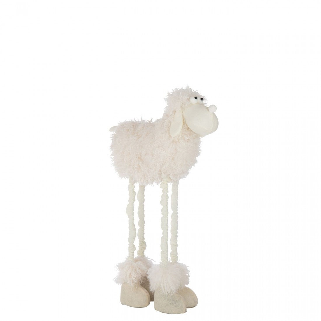 Mouton télescopique en polyester blanc, grand modèle, J-Line