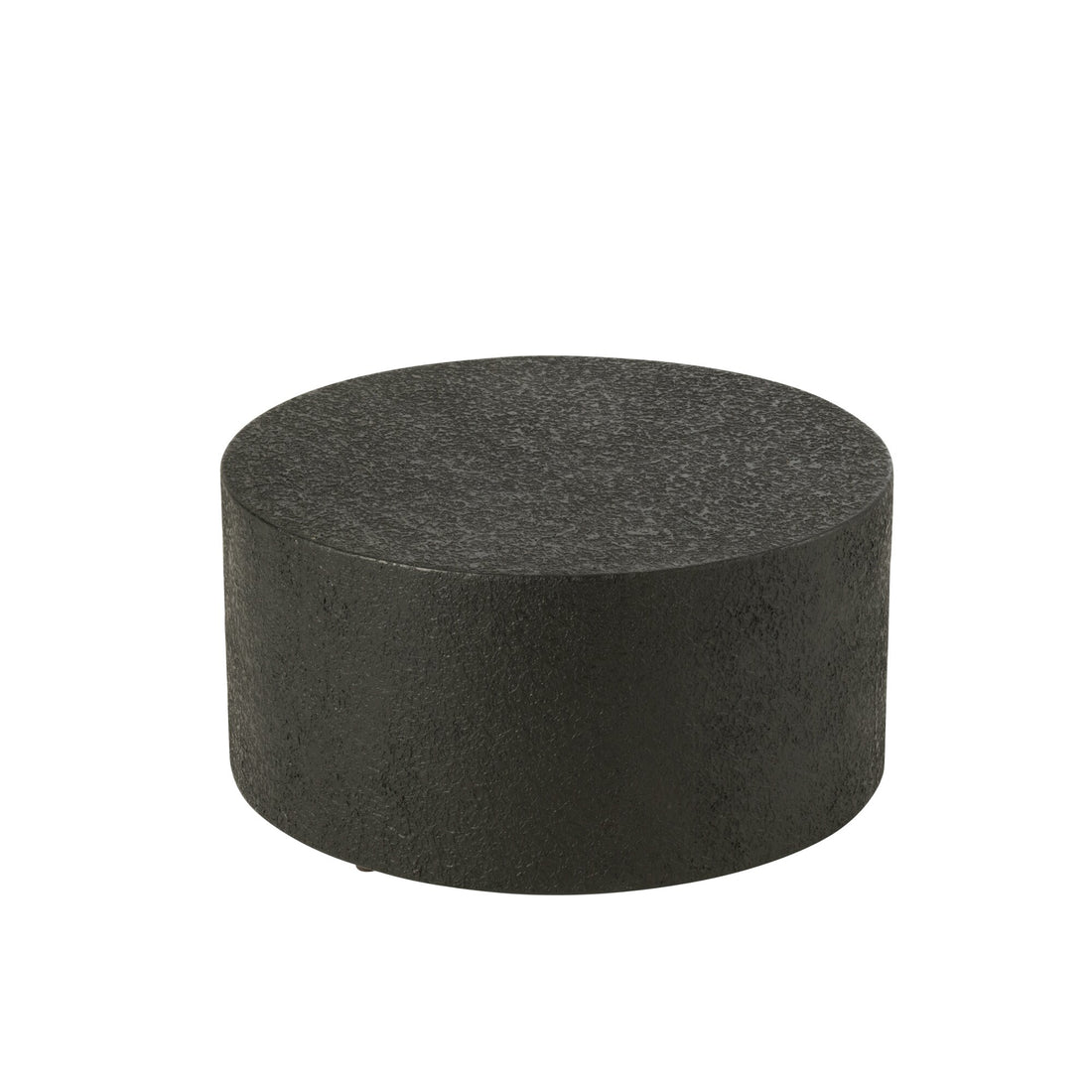 Table basse cylindre MDF noir J-Line