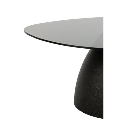 Table basse Verre/Métal Noir J-Line