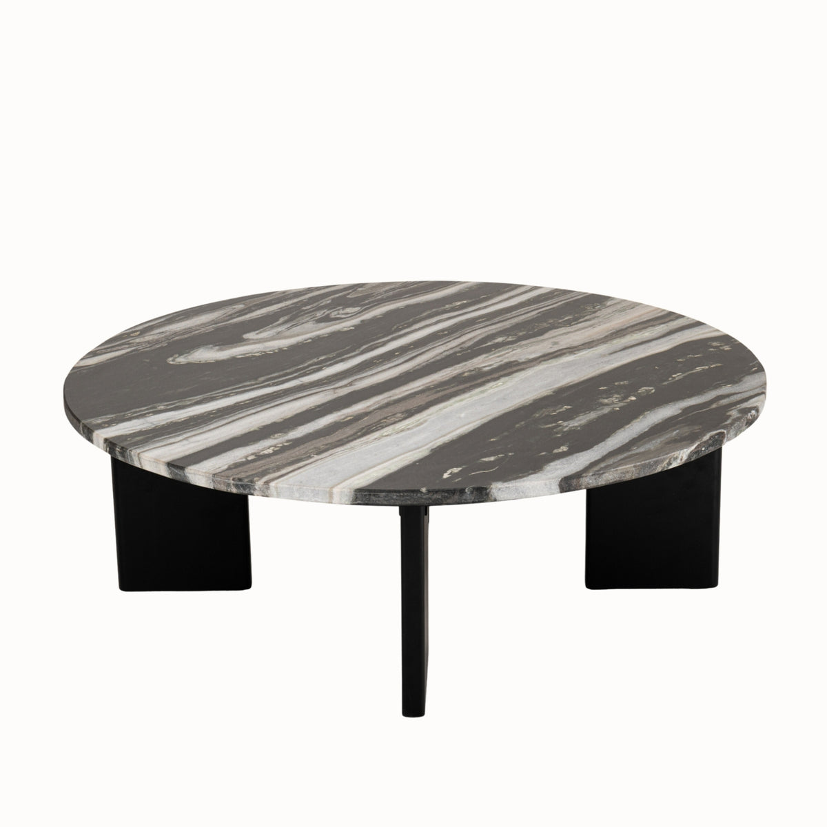 Table basse Mathilde Marbre Noir/Gris J-Line