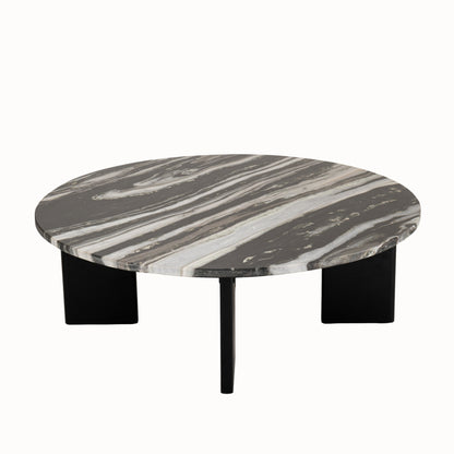 Table basse Mathilde Marbre Noir/Gris J-Line