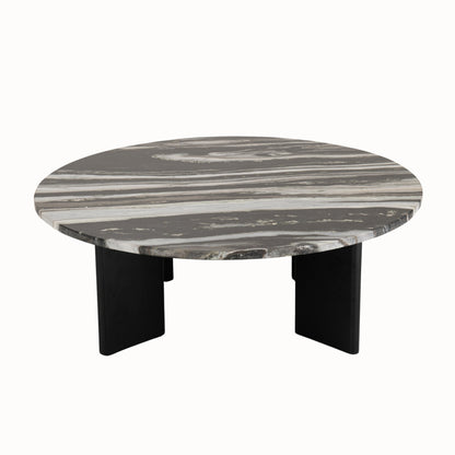 Table basse Mathilde Marbre Noir/Gris J-Line