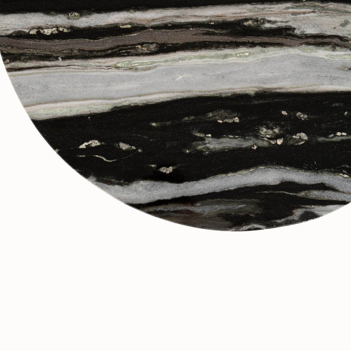 Table basse Mathilde Marbre Noir/Gris J-Line