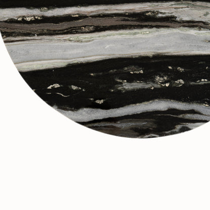Table basse Mathilde Marbre Noir/Gris J-Line